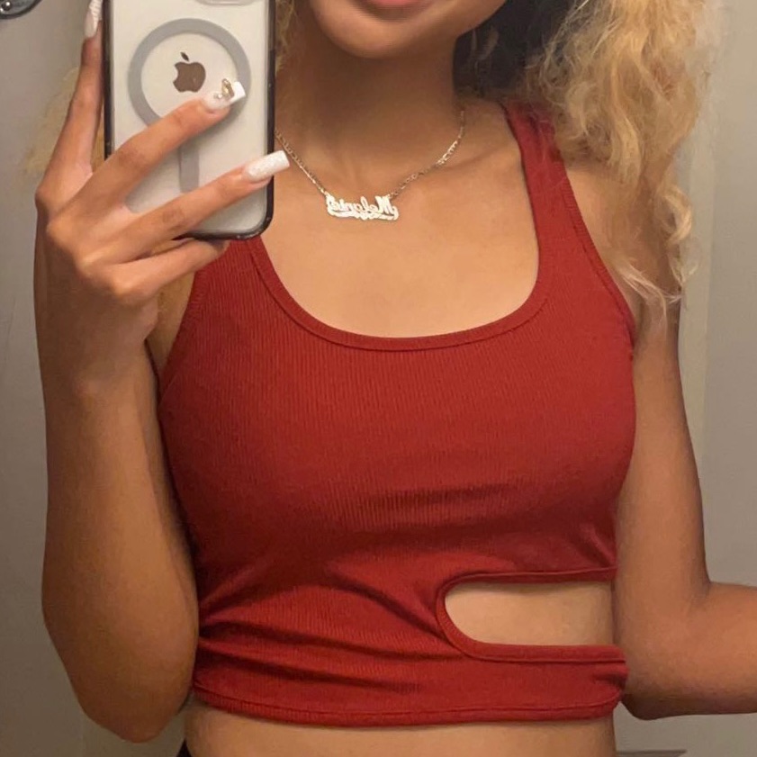 Red Cropped Tee